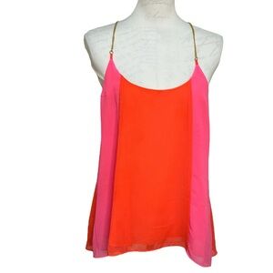 Victoria’s Secret Chain Straps Tank Mean Girls Low‎ Back Pink Orange Barbiecore